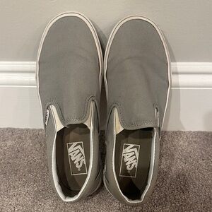 Vans Women’s  Classic Gray Slip-Ons